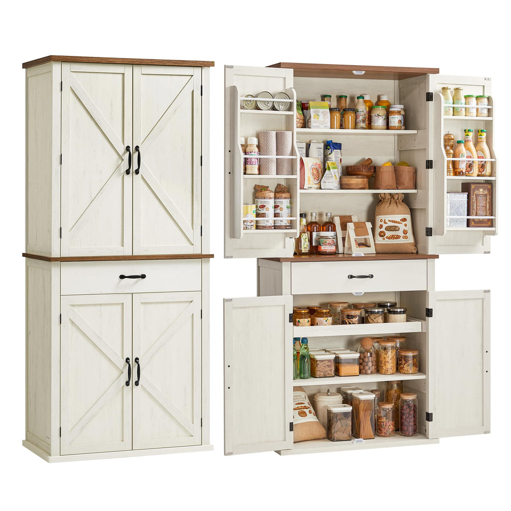 Freestanding Tall Pantry Cabinet with Drawer R887709