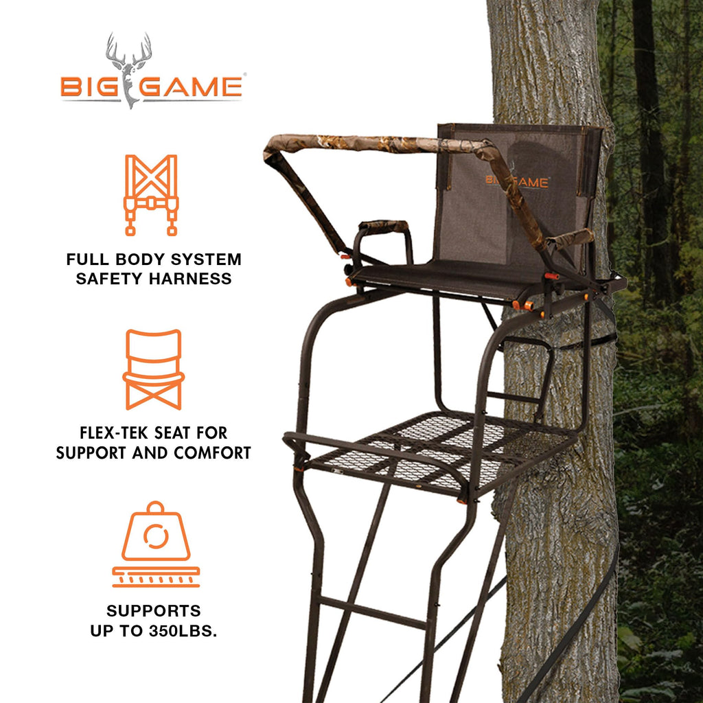 1-Person Ladder Tree Stand 18.5' Tall 2-Pack H249473