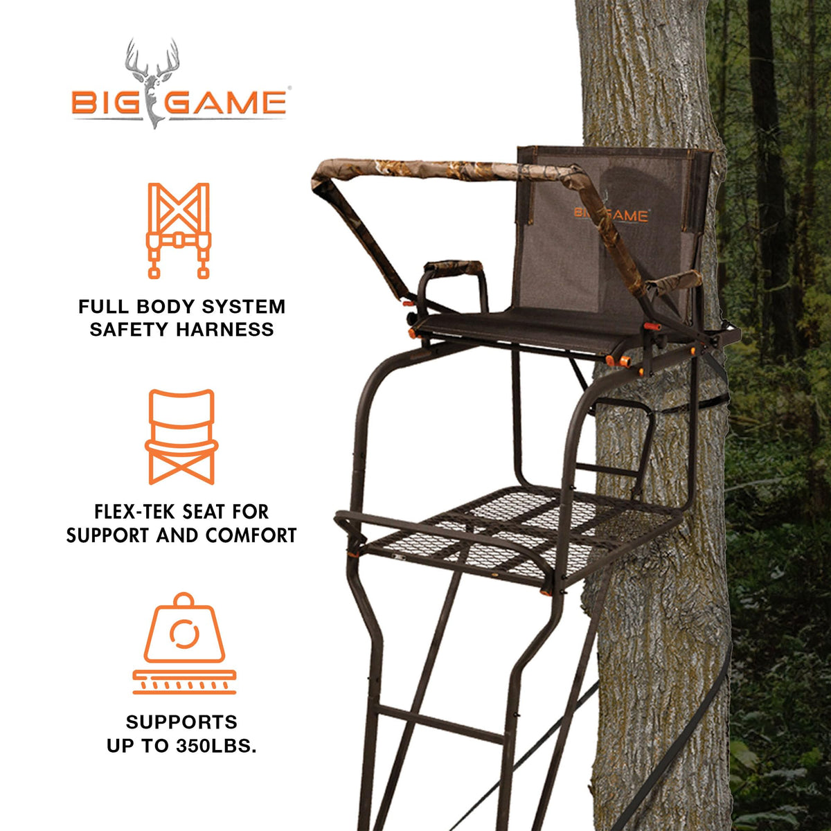 1-Person Ladder Tree Stand 18.5' Tall 2-Pack H249473