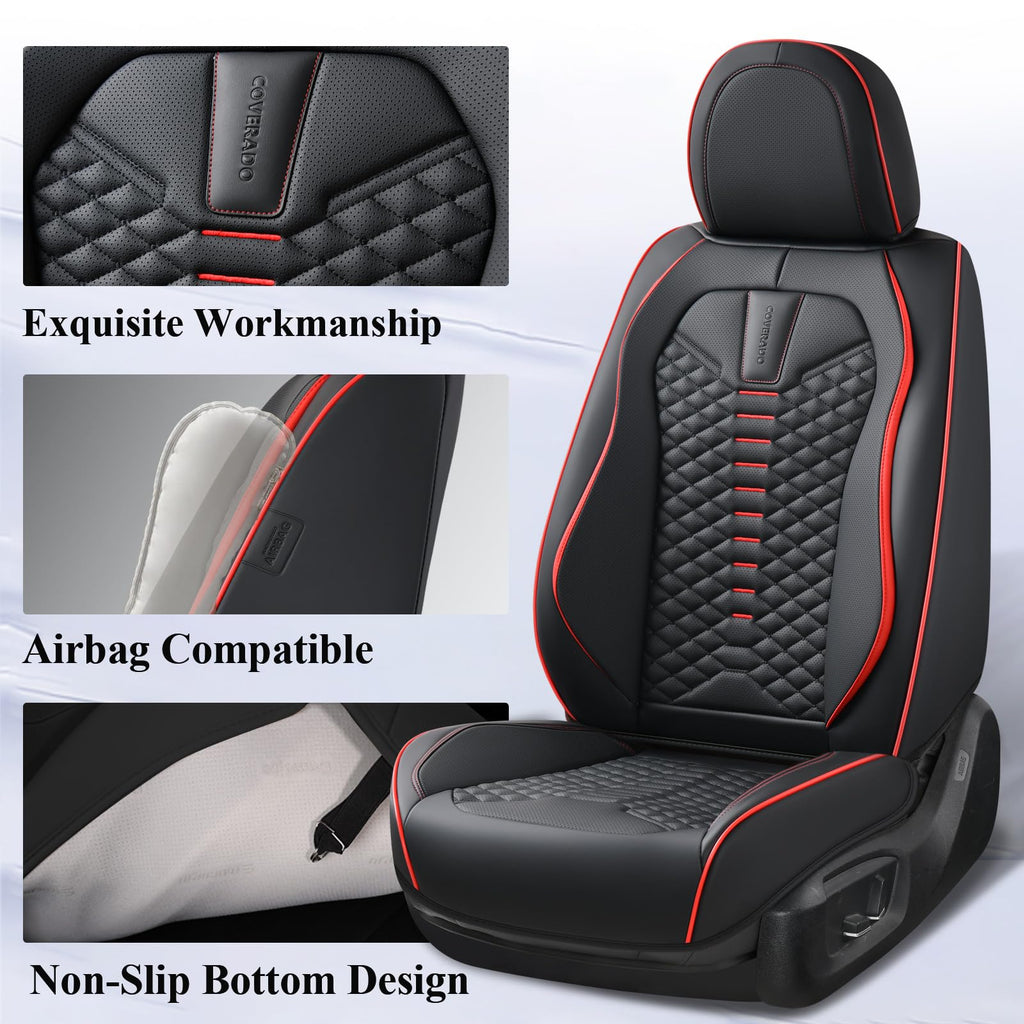 Waterproof Nappa Leather 5 Seats Car Seat Covers Q9805
