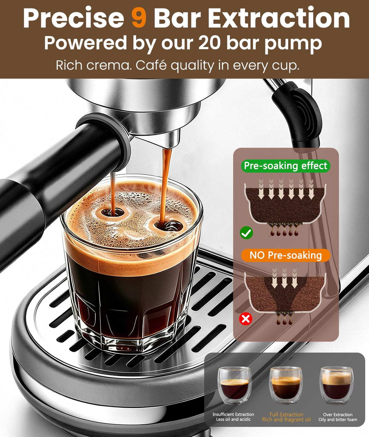 20 Bar Espresso Machine with Milk Frother Z87585