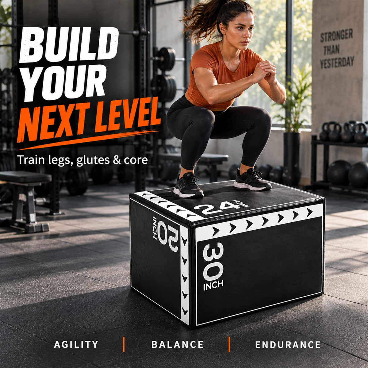 3-in-1 Foam Plyometric Jump Box N184477