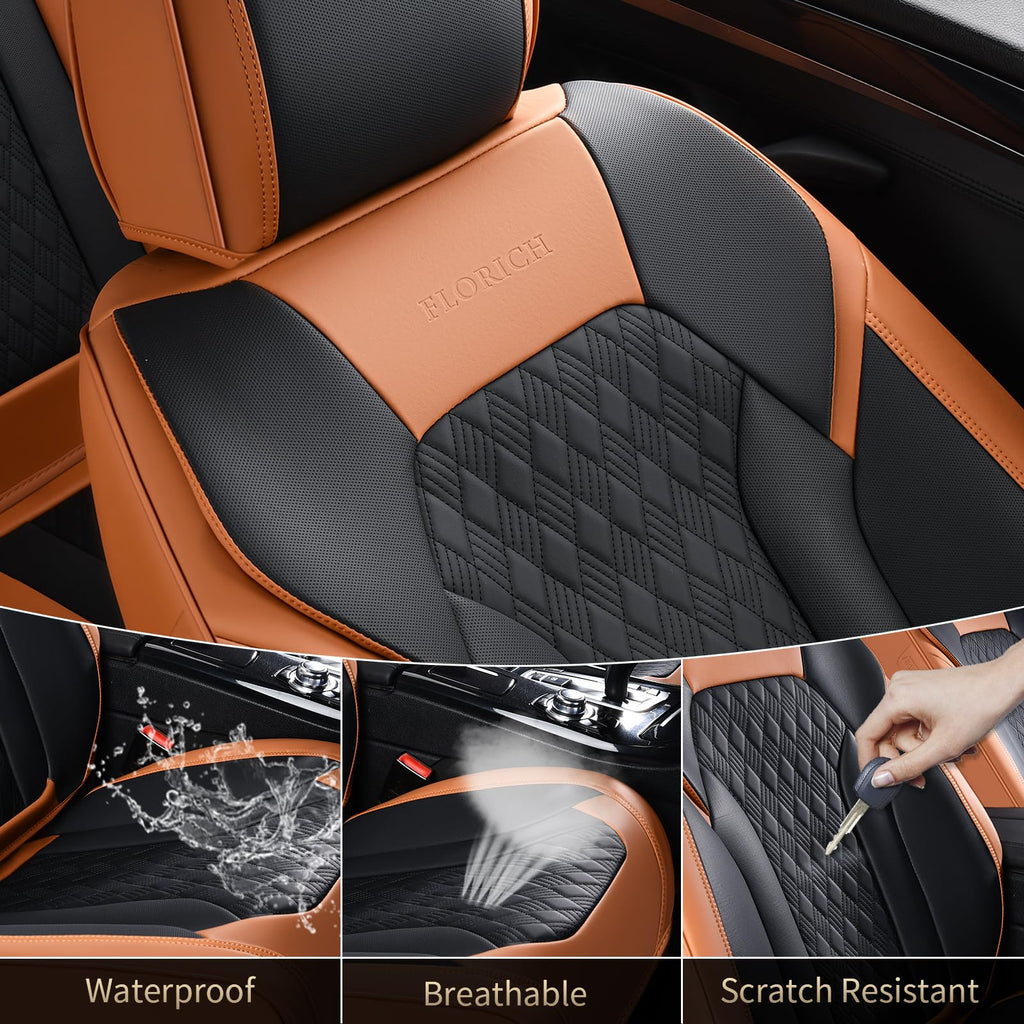 Nappa Leather Car Seat Covers Full Set U13250