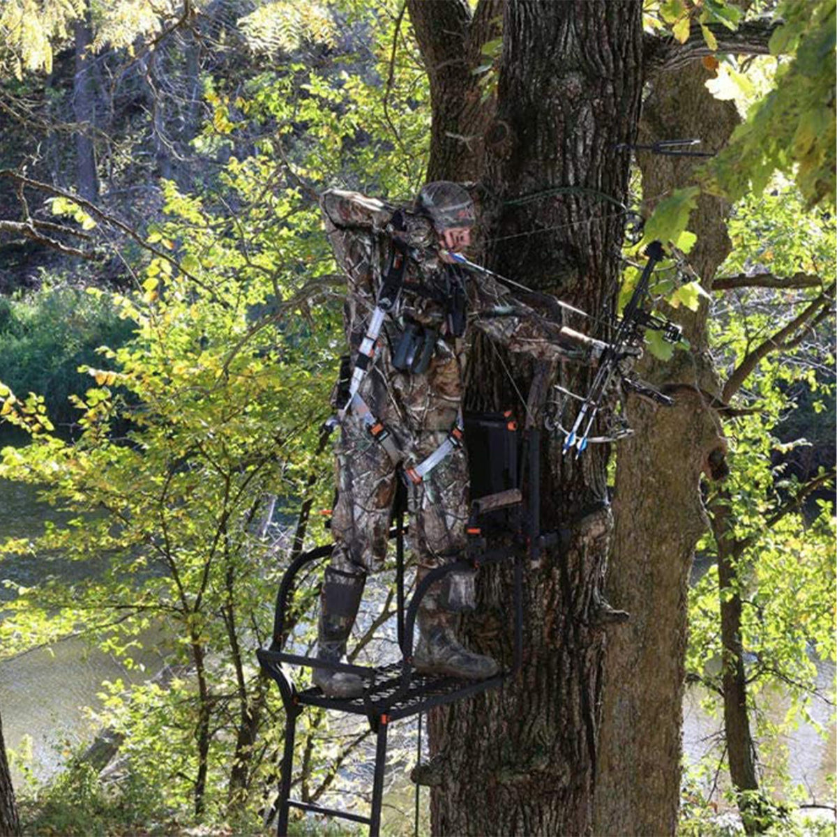 1-Person Ladder Tree Stand 18.5' Tall 2-Pack H249473