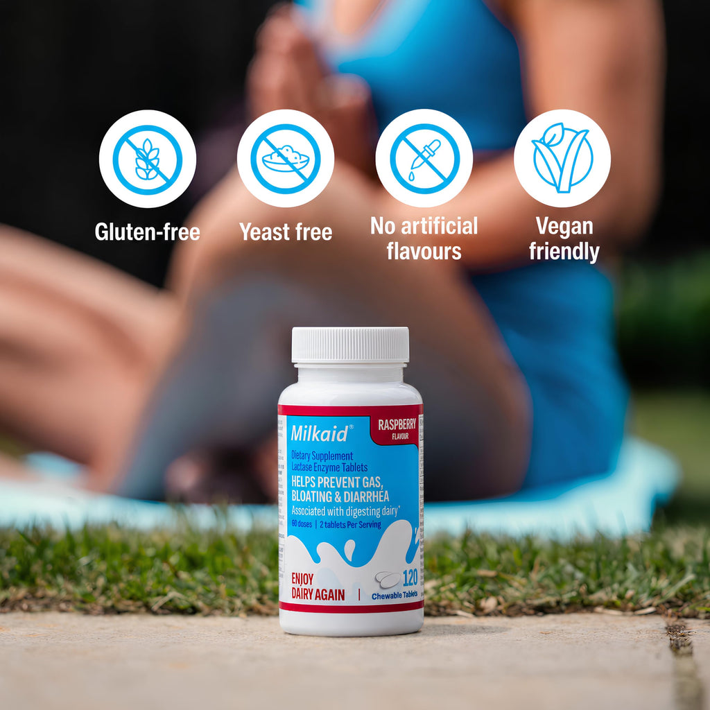 Chewable Lactase Enzyme Tablets 360 Tablets Raspberry X66718