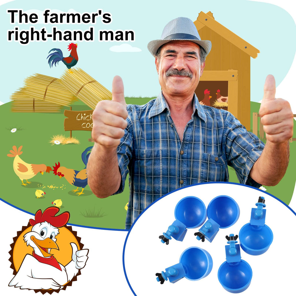 50 Pcs Chicken Waterer Cup A7829