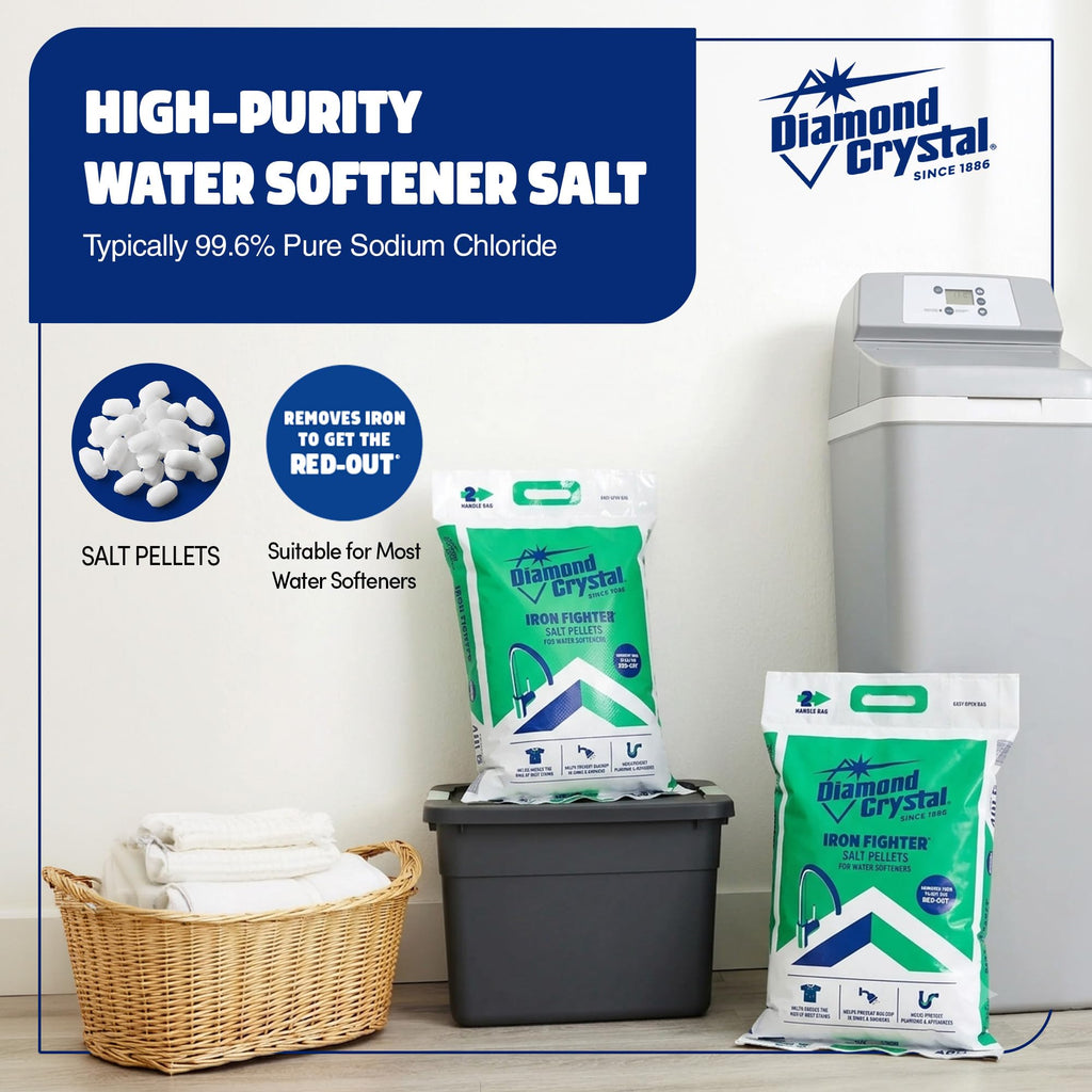 4 Pack Water Softener Salt Pellets, 40 lb K74614