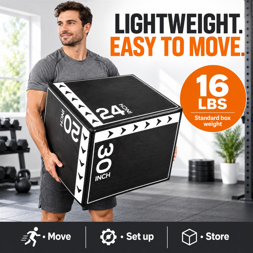 3-in-1 Foam Plyometric Jump Box N184477