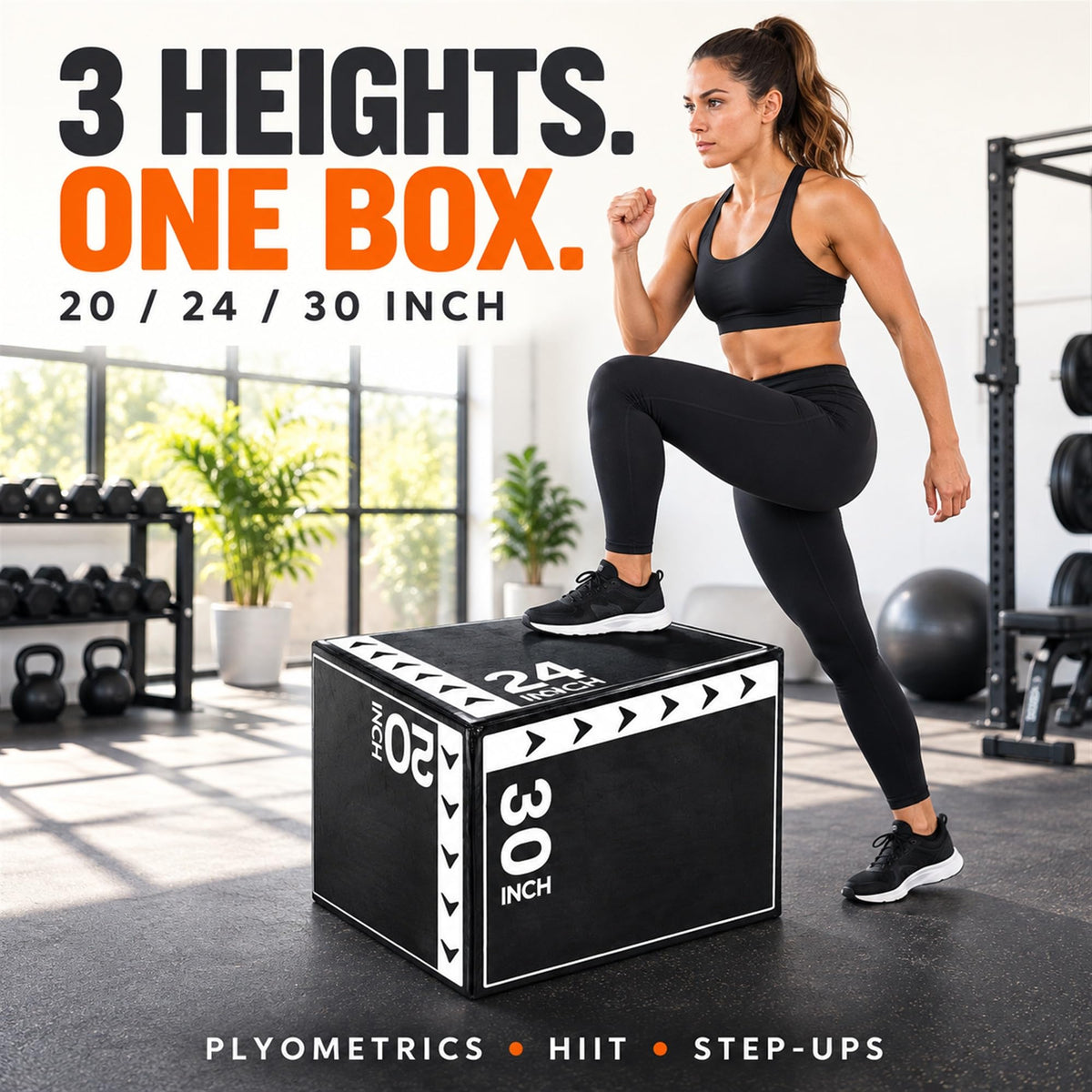 3-in-1 Foam Plyometric Jump Box N184477