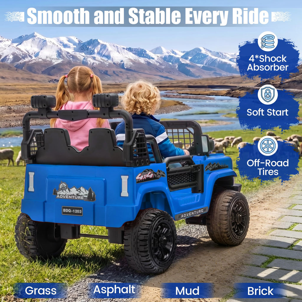 24V Electric 2 Seater Ride On Truck Toy with Remote Control C156