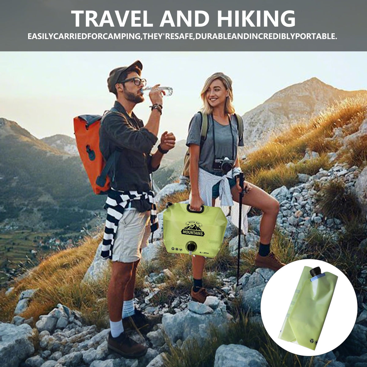 Collapsible 2 Gallon BPA-free Water Container N59908