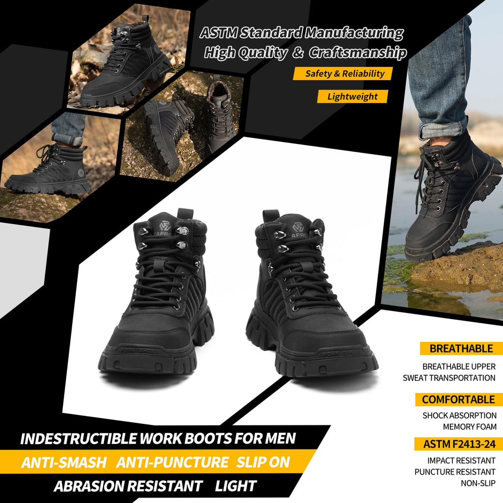 Waterproof Steel Toe Work Boots A936120