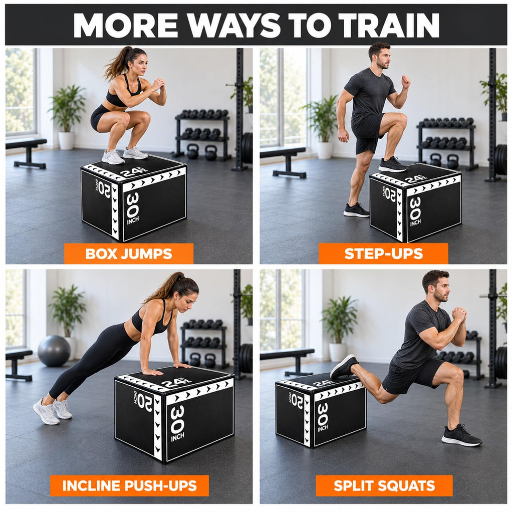 3-in-1 Foam Plyometric Jump Box N184477