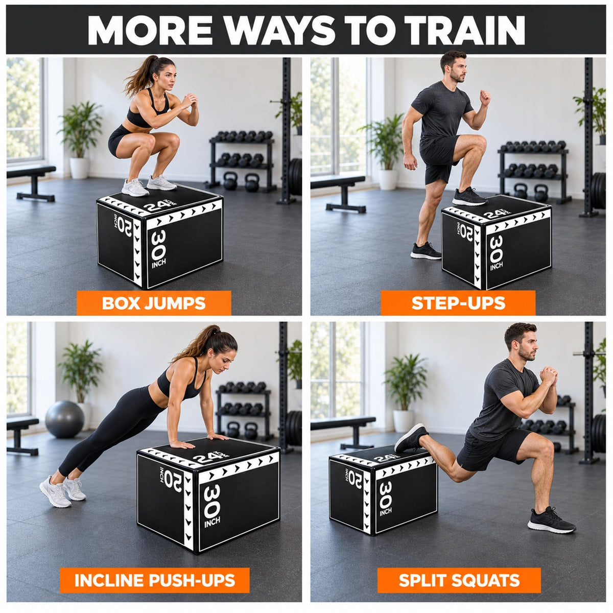 3-in-1 Foam Plyometric Jump Box N184477