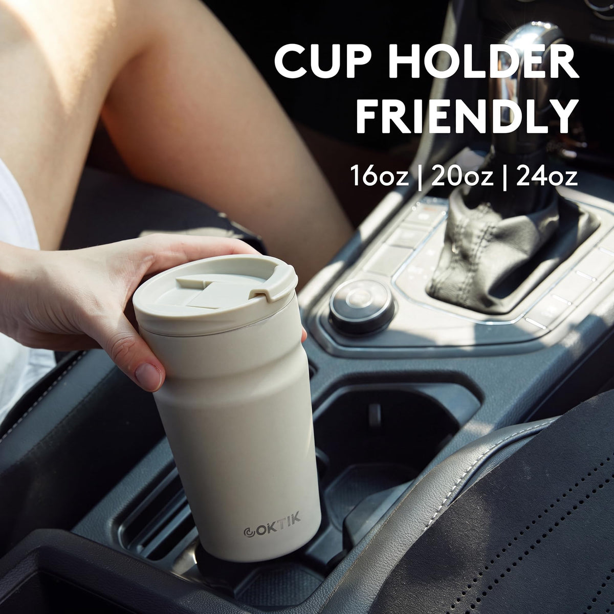 16oz Insulated Stainless Steel Coffee Tumbler with Lid R214