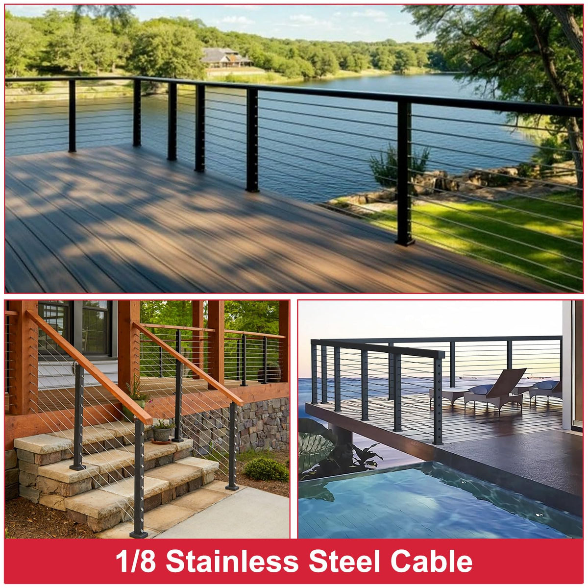 1/8 T316 Stainless Steel Cable 7x7 Strands K61411