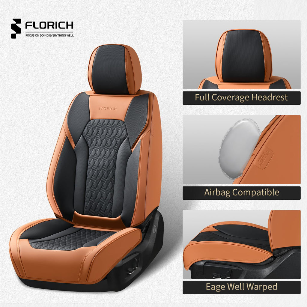 Nappa Leather Car Seat Covers Full Set U13250