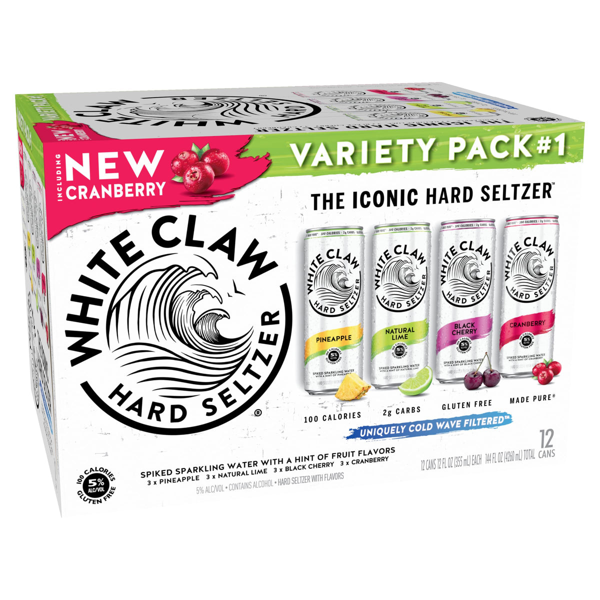 Hard Seltzer Variety Pack 12pk 12 Fl Oz Cans E6674