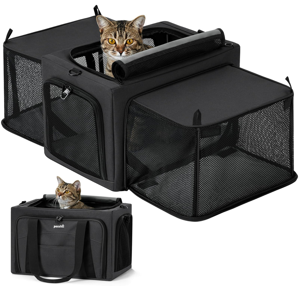 Expandable Dark Gray Cat Carrier X61375