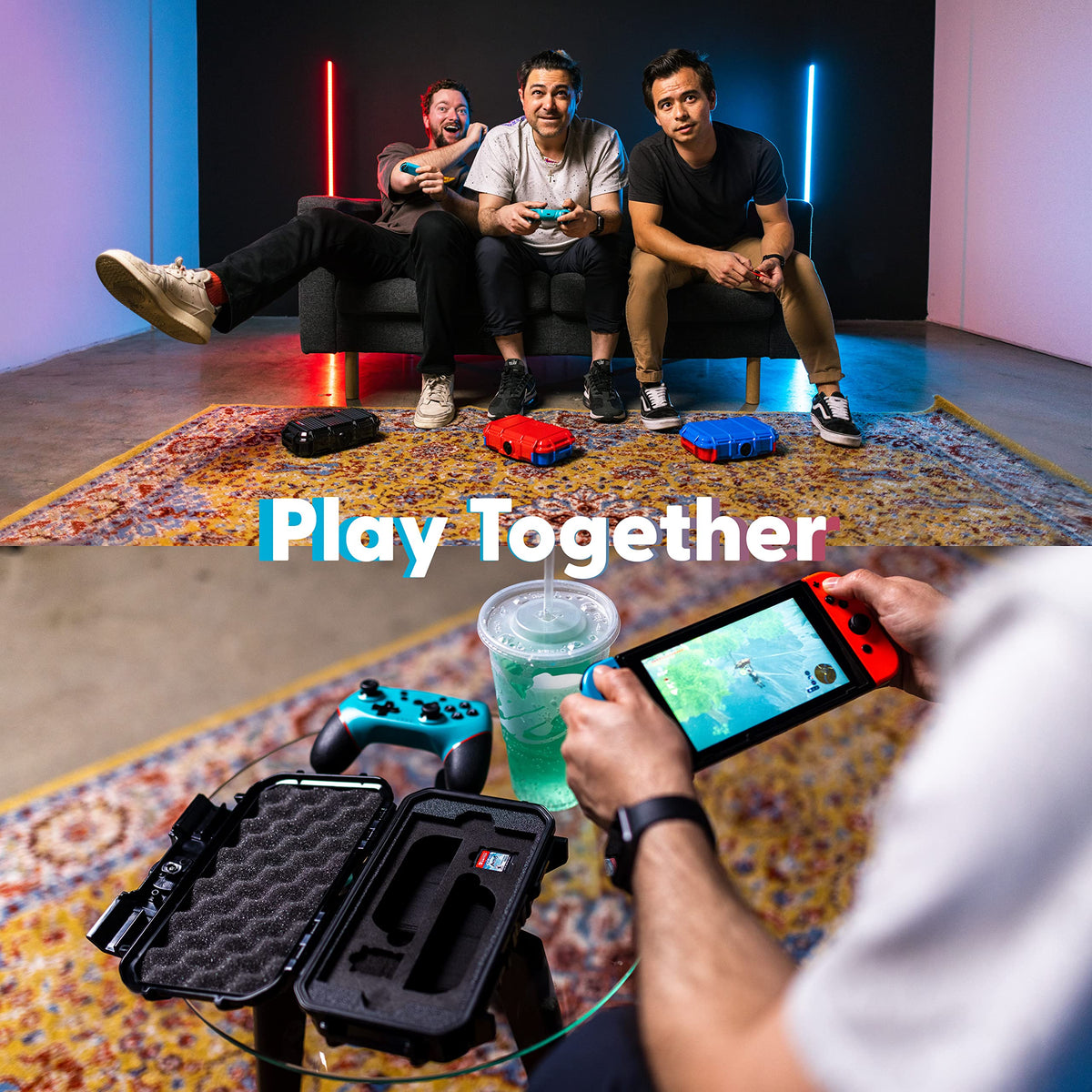 Waterproof Protective Hard Case Compatible with Nintendo Switch and OLED Model L949