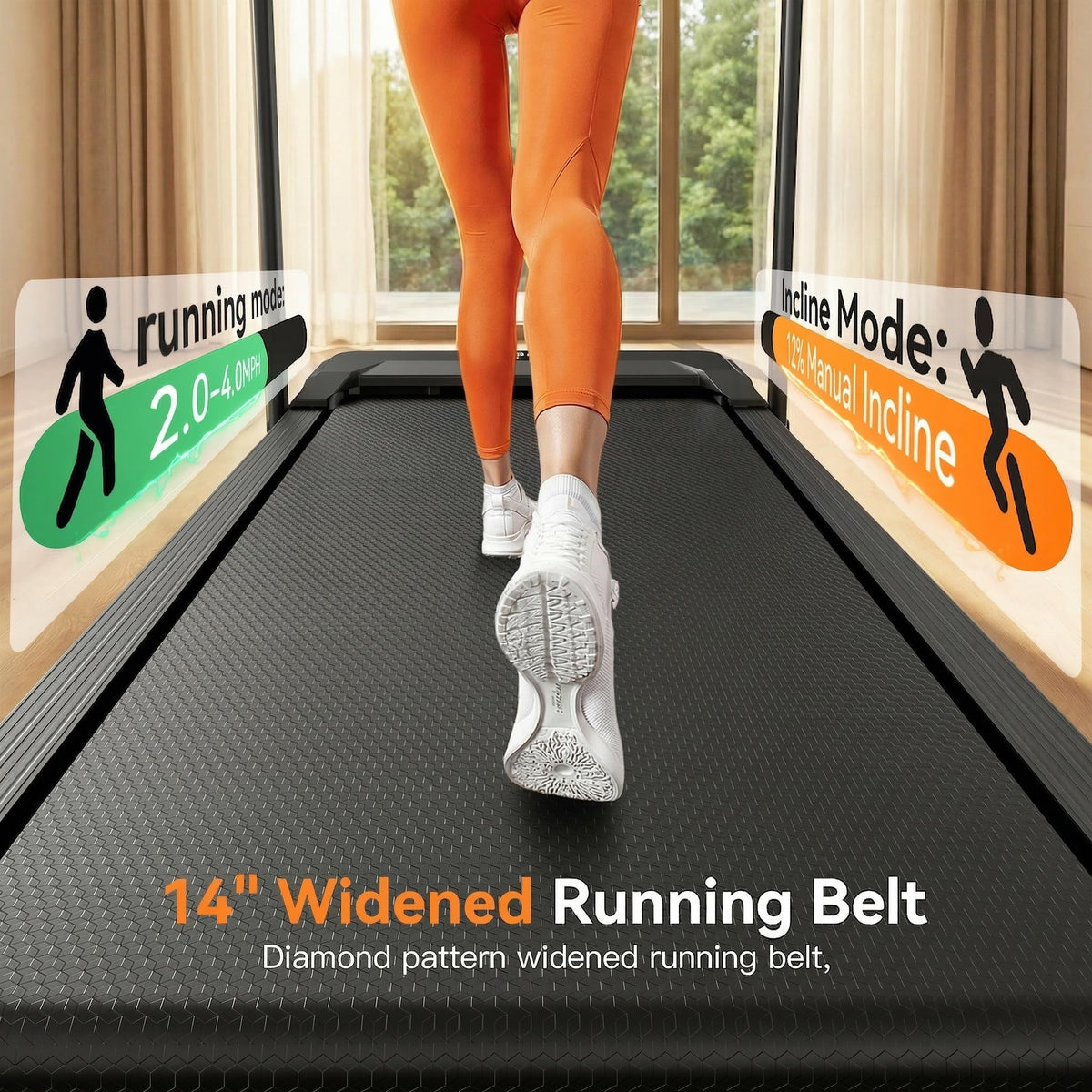 Foldable Treadmill with Incline H2004