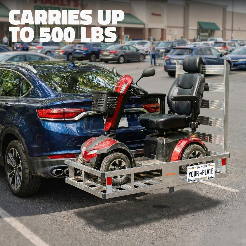 Aluminum Trailer Hitch Cargo Carrier with Ramp I609