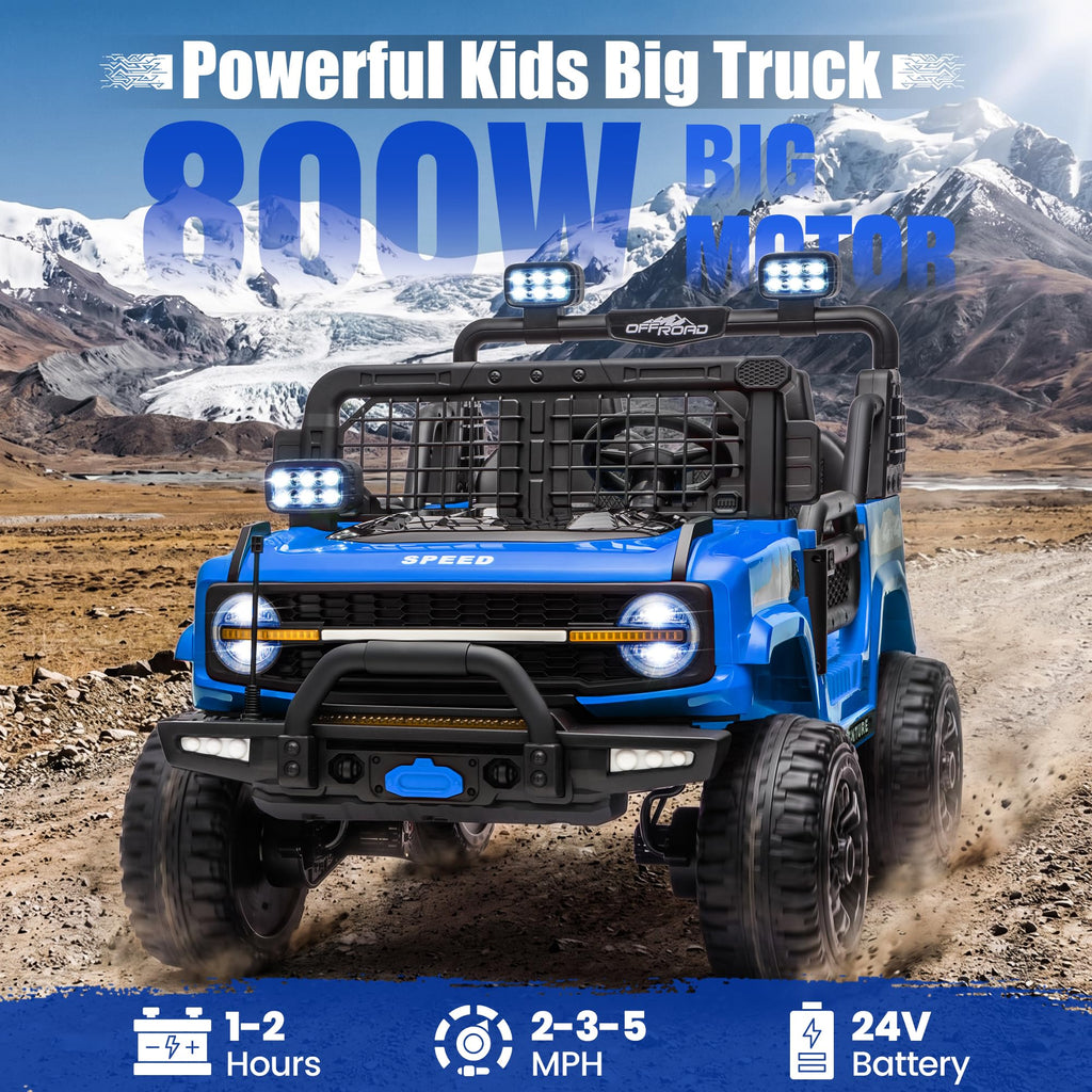 24V Electric 2 Seater Ride On Truck Toy with Remote Control C156