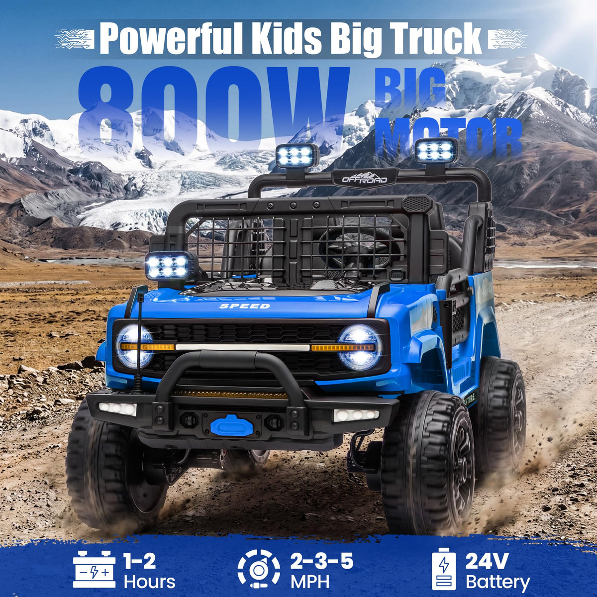 24V Electric 2 Seater Ride On Truck Toy with Remote Control C156