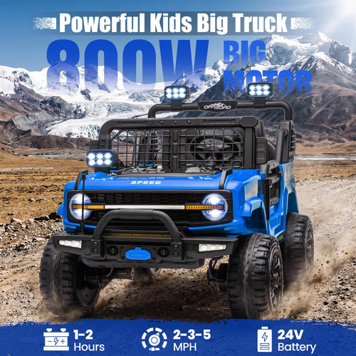 24V Electric 2 Seater Ride On Truck Toy with Remote Control C156