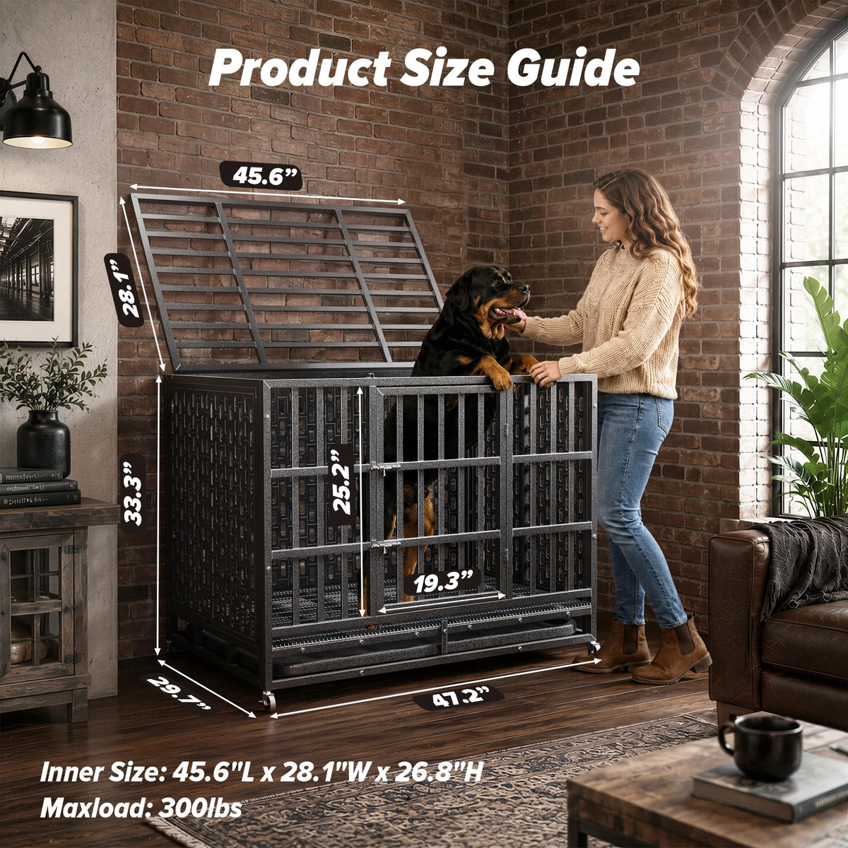48 Inch Heavy Duty Dog Crate X2780