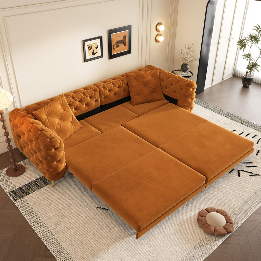 Convertible Sleeper Sofa with Ottoman A32440