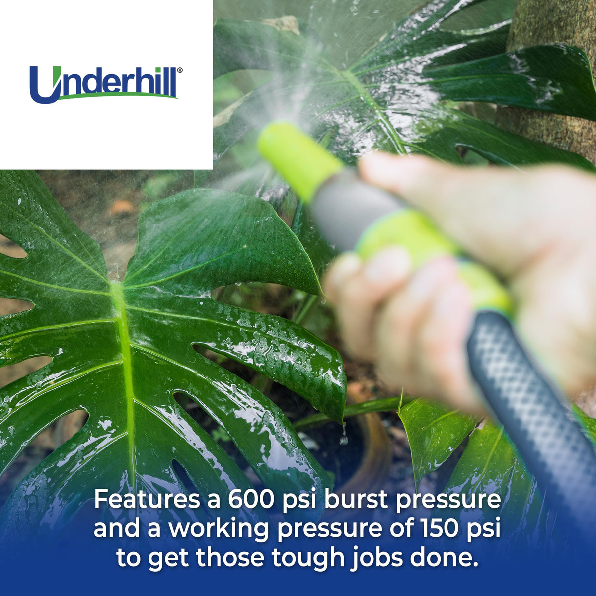 Clear 100 ft 3/4 Inch Flexible Anti-Kink Garden Water Hose X9840