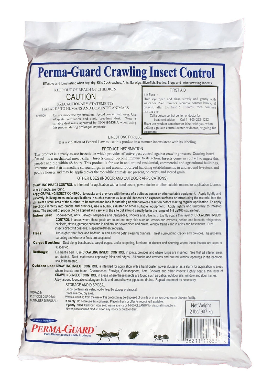 Diatomaceous Earth Powder 2 Pound Bag L3353