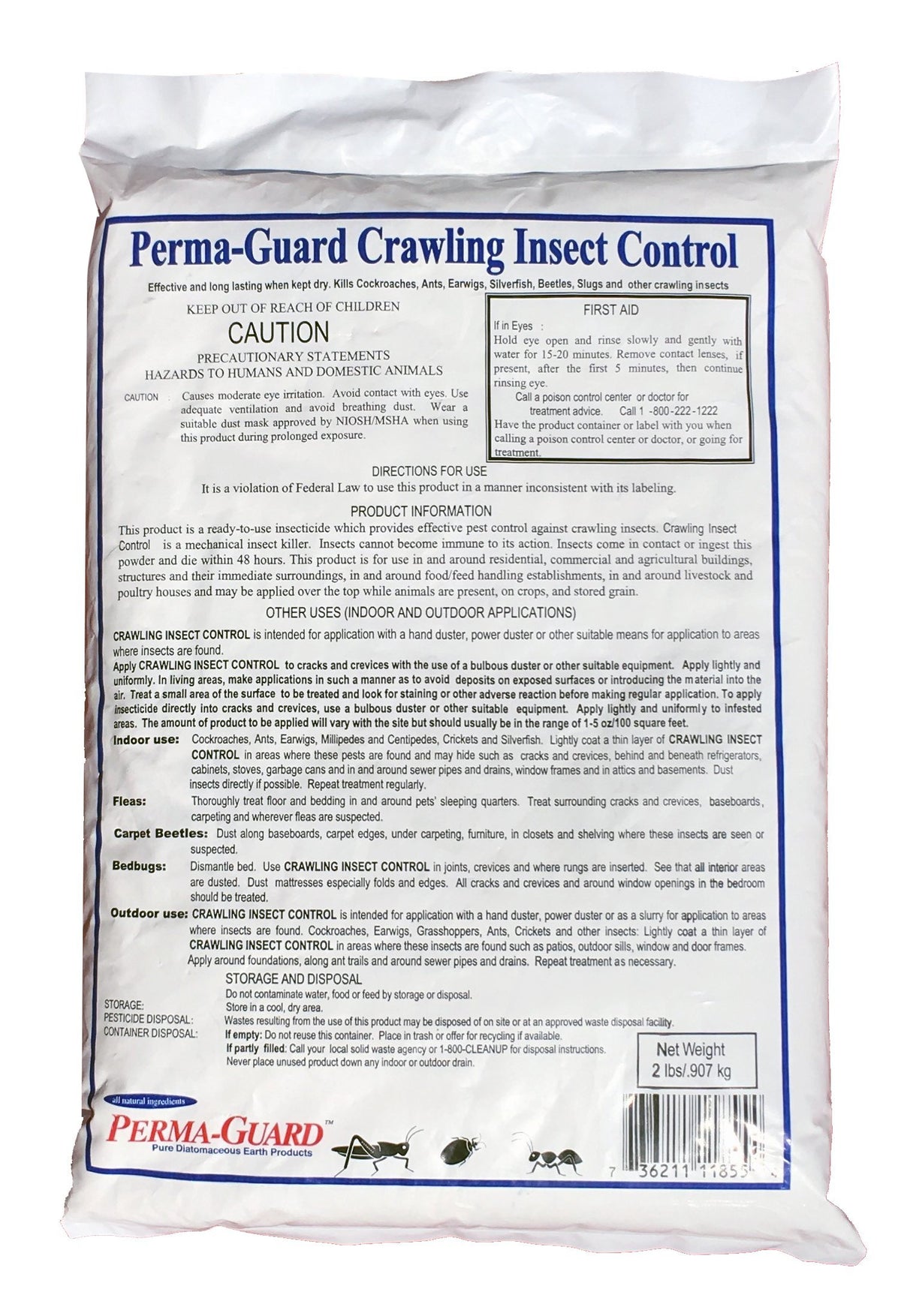 Diatomaceous Earth Powder 2 Pound Bag L3353